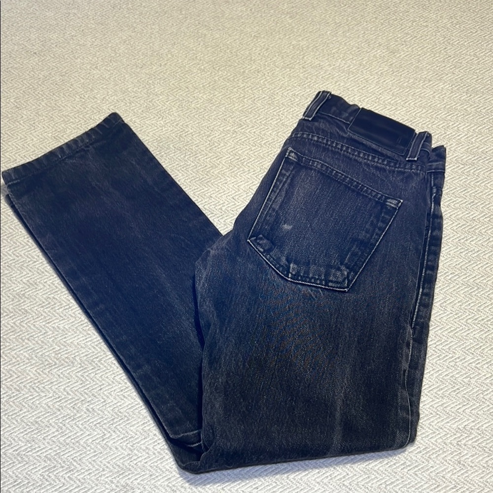Sitka (Ecologyst) Mid Rise Straight Black Selvedge Jeans. Size 26.
